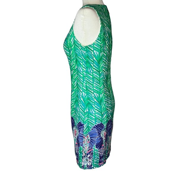 Lilly Pulitzer Costa Verde Elephant Print Shift Dress – Size 8, EUC - Picture 5 of 7